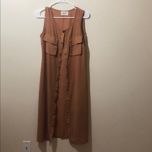 Qian Yi Long Sleeveless Cover up Size XS/S